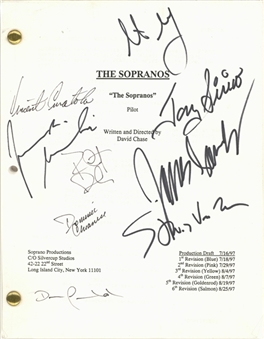 1997 Sopranos Cast Signed Original Pilot Script with 9 Signatures (JSA)